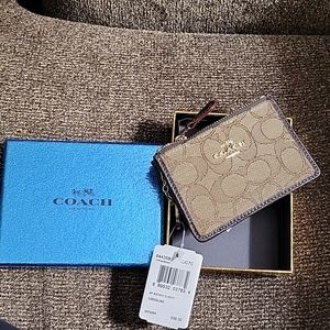 Coach Mini Keychain Wallet NWT